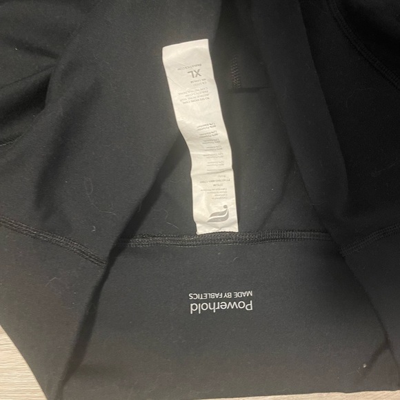 Powerhold Fabletics Leggings - Solid Black, Size XL - Picture 2 of 2